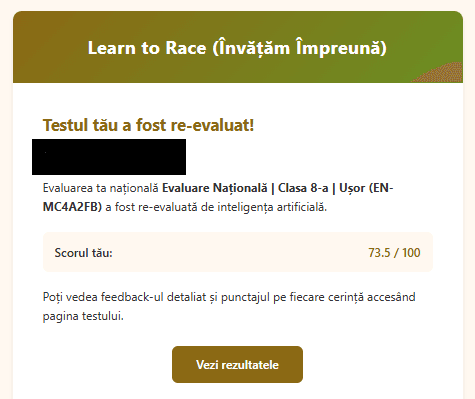 Email-uri automate — bun venit, notificări, resetare parolă și la re-evaluare teste