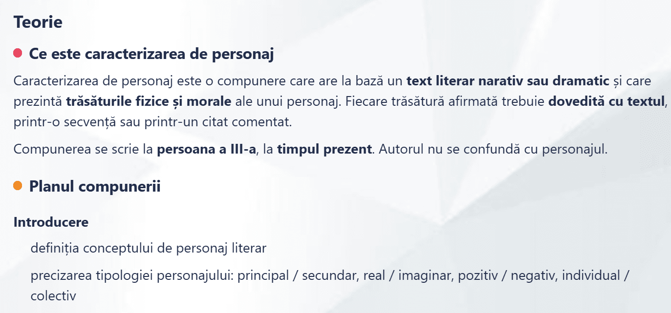 Caracterizarea de personaj la Evaluarea Națională: plan, mijloace de caracterizare și cum dovedești o trăsătură